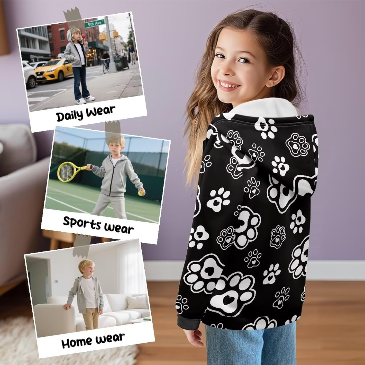 Athletic Hoodies for Teen Boys Soft Clothes Jackets Boys Fleece Hoodie Size 6-16 Long Sleeve