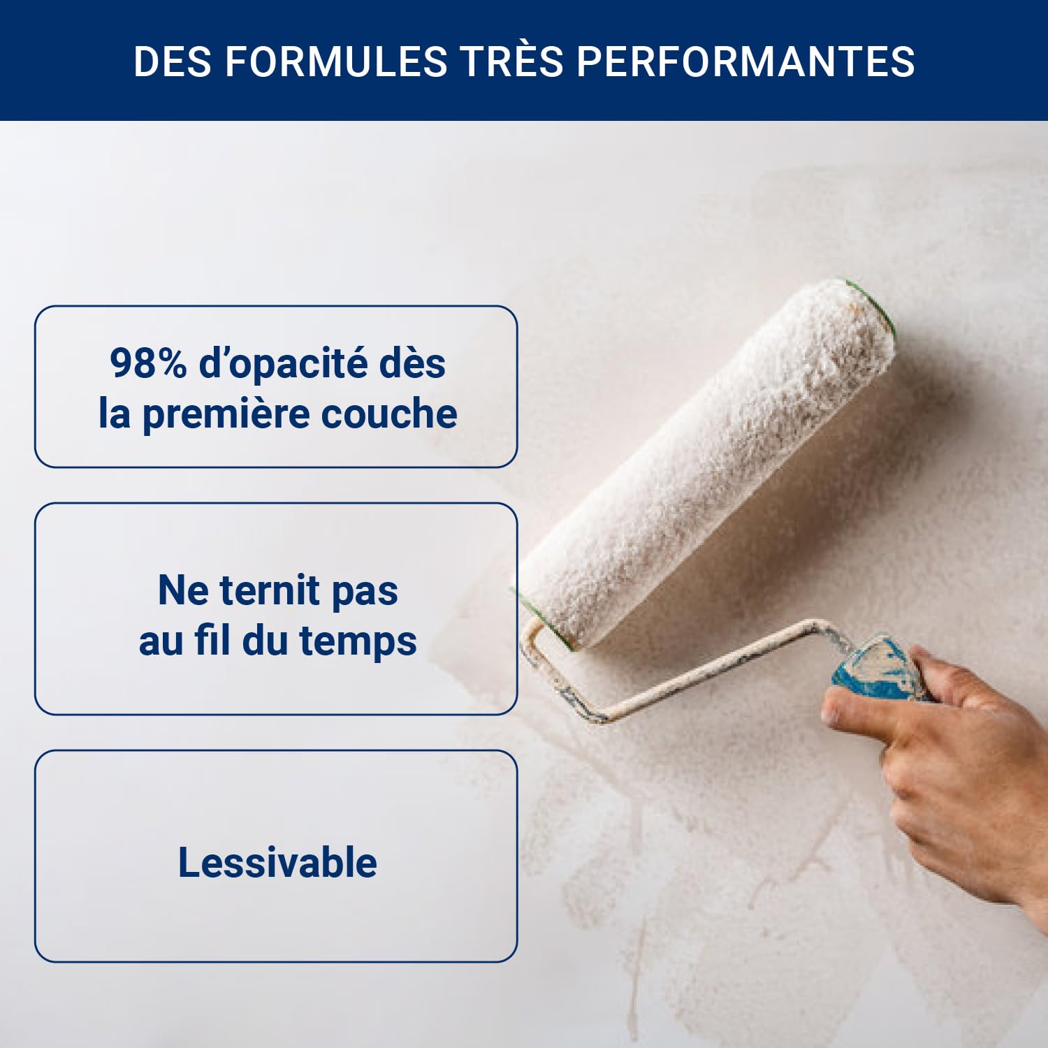 RIPOLIN Peinture Intérieure Multi-Supports Ultra Couvrante Gris Galet 2,5 L