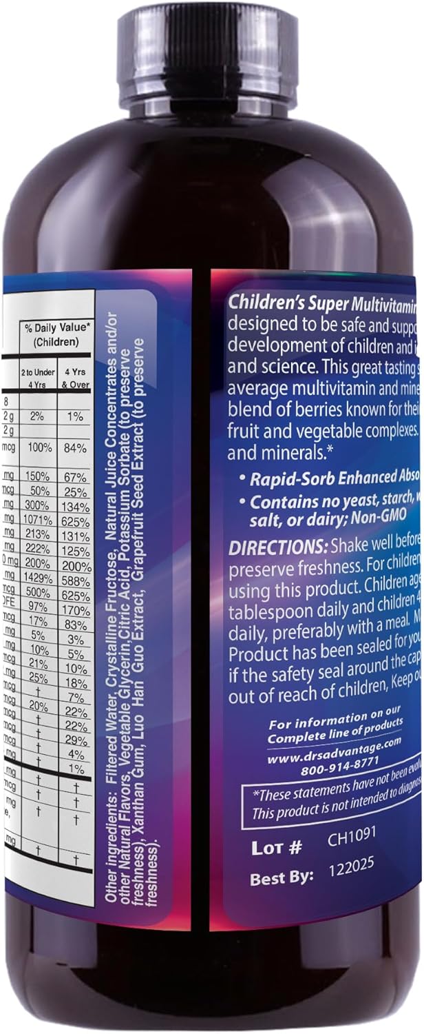 Liquid Children's Super MultiVitamins & Mineral 32oz