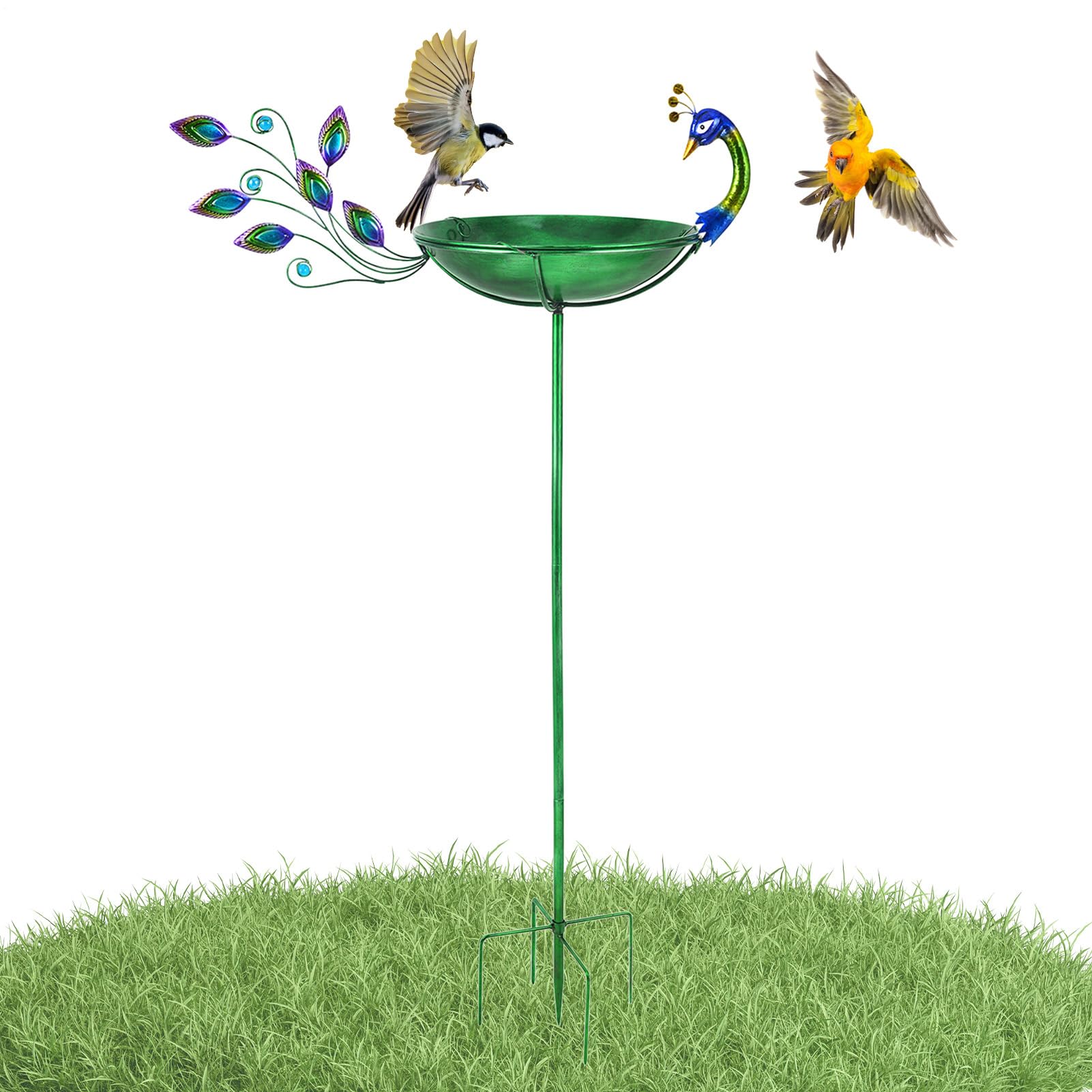 Bebedero para Pájaros para Exterior Bebedero Resistente a la Intemperie con | Bebedero De Aves Resistente A La Intemperie Para Balcón Terraza Patio Jardín Césped Decoración Coli