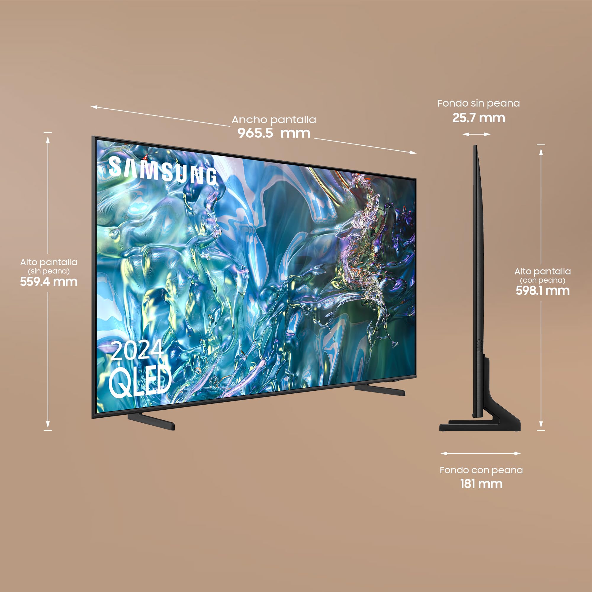 Samsung Q60d Tq43q60dau 43´´ 4k Qled Tv One Size