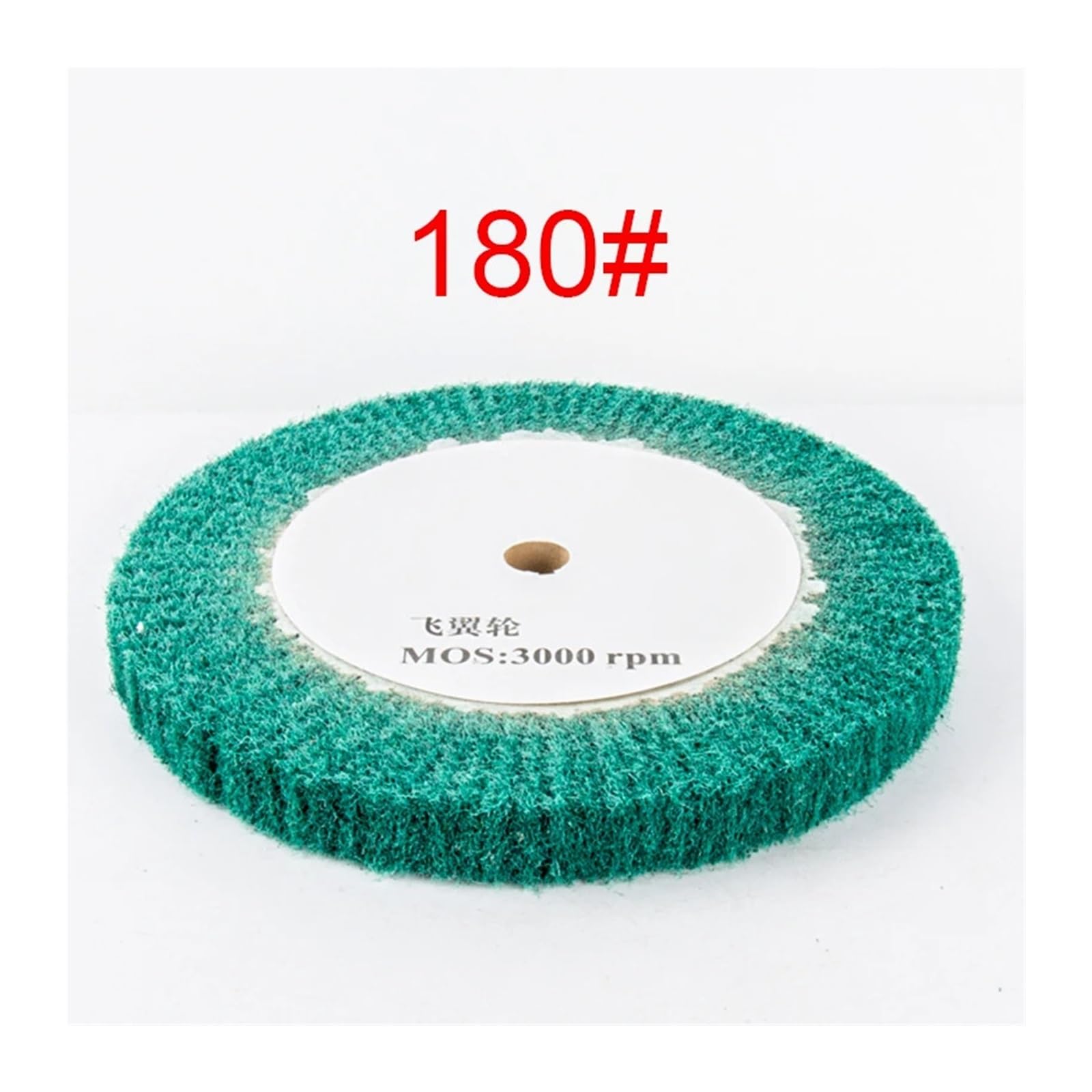 unidad de disco pulido fibra nailon con láminas 1 unidad de cepillo pulido nailon 100/125/150/200/250/300 mm, tambor desbarbado for acero inoxidable(Green P180,300x25mm)