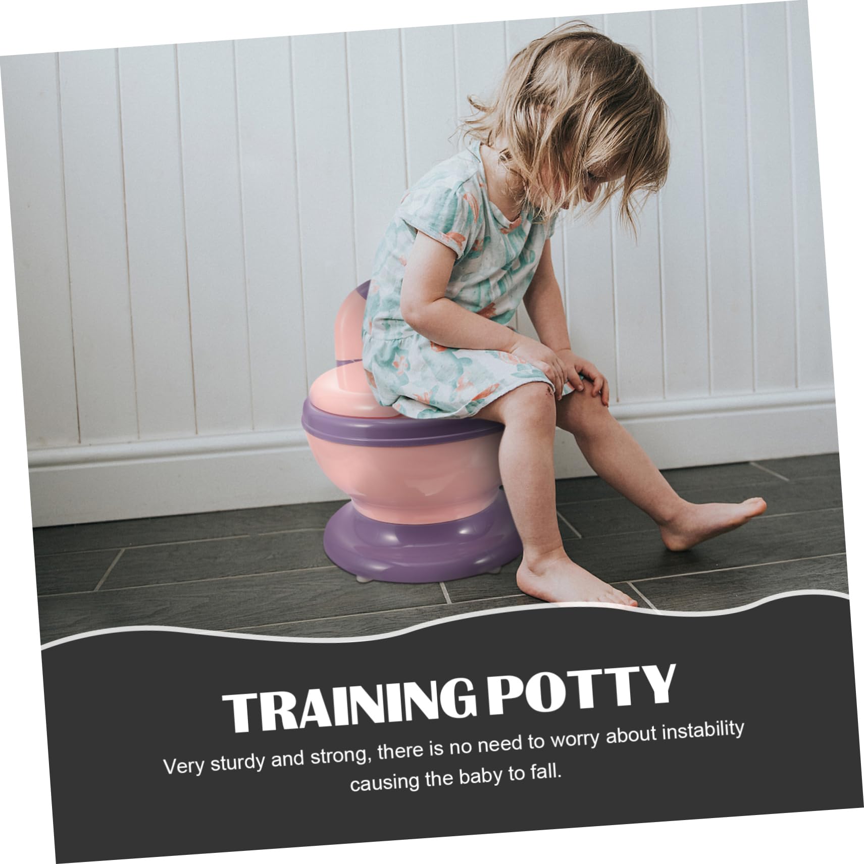 Potty Training Töpfchen Für Mädchen Tragbarer Toilettentrainer Für Mädchen Mit Realistischem Design Einfach Zu Reinigen Für Unterwegs - Leicht Und Praktisch
