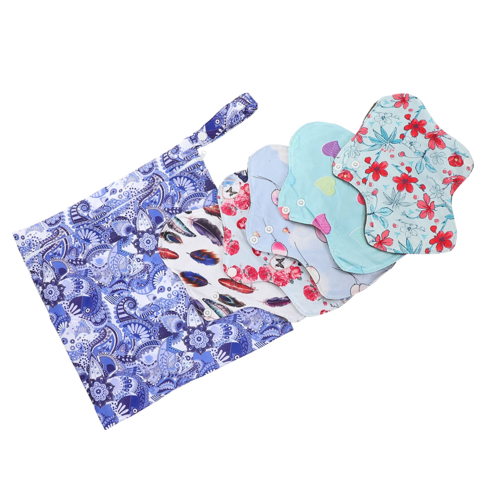Healeved 3sätze Waschbare Menstruationsunterlagen Atmungsaktive Und Bequeme Damen Hygiene-pads Wiederverwendbare Slipeinlagen Für Reisen Alltag Und Outdoor-aktivitäten Hochabsorbierend