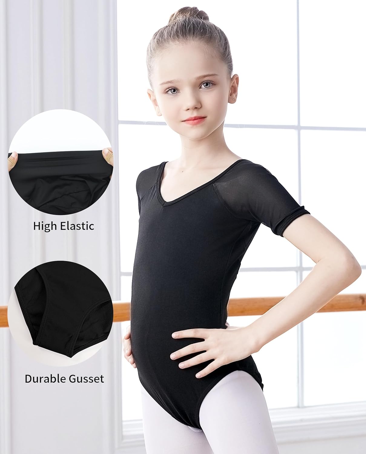 Girls Ballet Leotard, Girls Dance Leotard for Ballet, Gymnastics - Image 2
