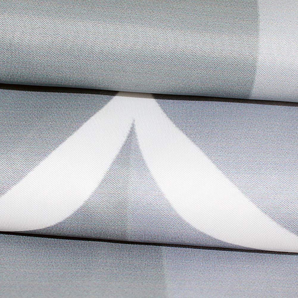YEARLY Einfach Wasserdicht Duschvorhänge Polyester Stoff Türvorhang Geometrische Gemusterten Drucken Startseite Hotel Wohnung Bad Vorhang Grau 150x200cm(59x79inch)
