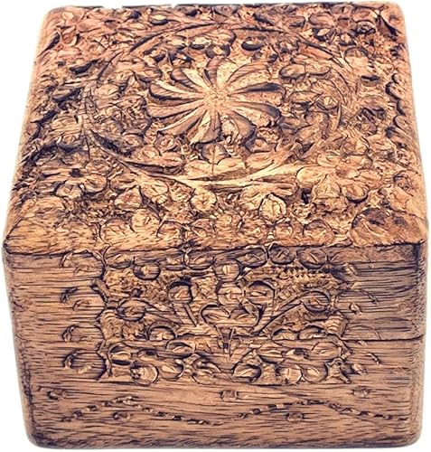 Miniatura 6 de Organizador de joyas antiguas de madera de mango Joyero de madera de mango para mujer, solución de almacenamiento decorativa con diseño elegante y