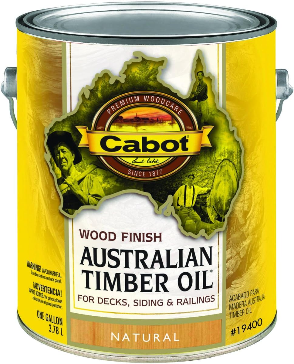 Cabot Transparent Neutral Oil-Based Natural Oil/Waterborne Hybrid Australian Timber Oil 1 gal.