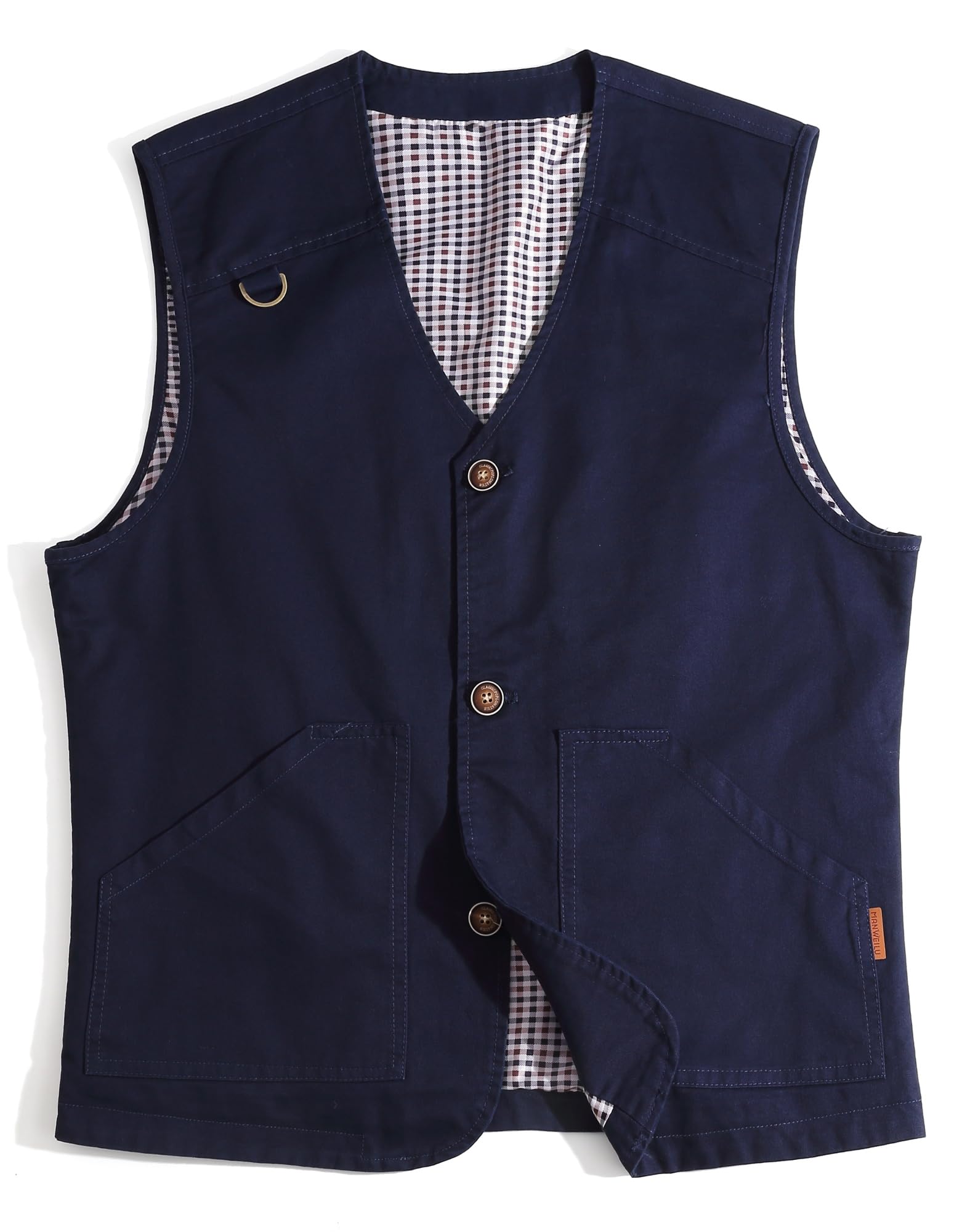 Hombres Al Aire Libre Chaleco Ligero Pesca de Algodón Chaqueta Casual Multi Bolsillo Chaleco Sin Mangas Respirable Trabajo Chaleco Cámping Fotografía Viajes
