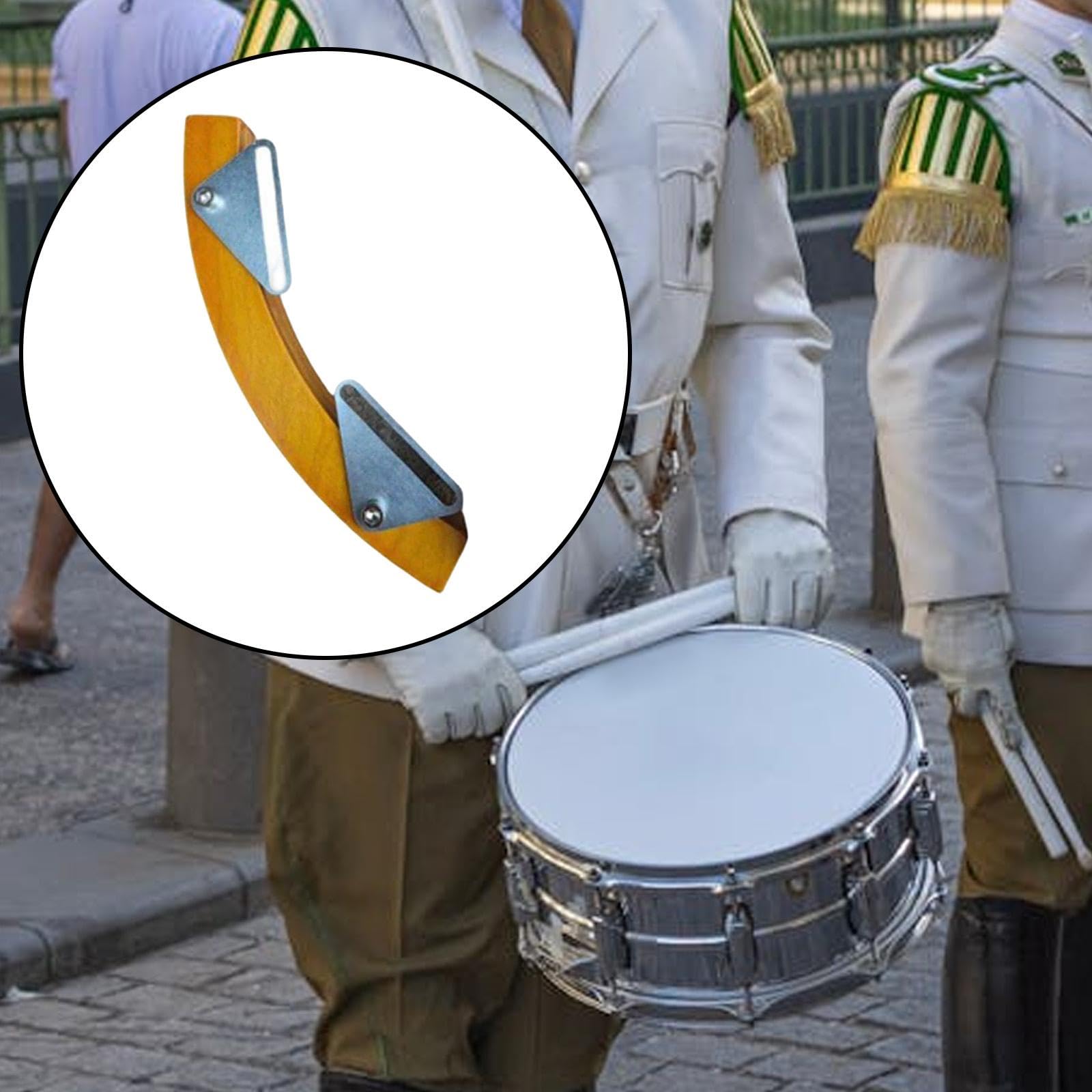 Click Percussion Wood Block Accessorio Drum Rimshots Blocco Riser Legno Montaggio Rapido Ideale per Musicisti E Studenti Adatto per Allenamenti Studio, Giallo