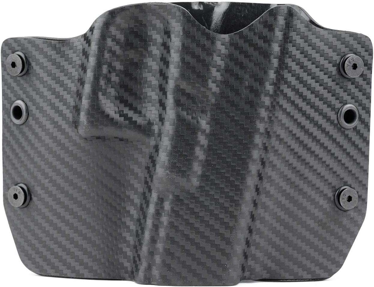 Black Carbon Fiber Kydex OWB Holsters More Than 200 Different Handguns. Left & Right Versions Plus Speed Clips Available.