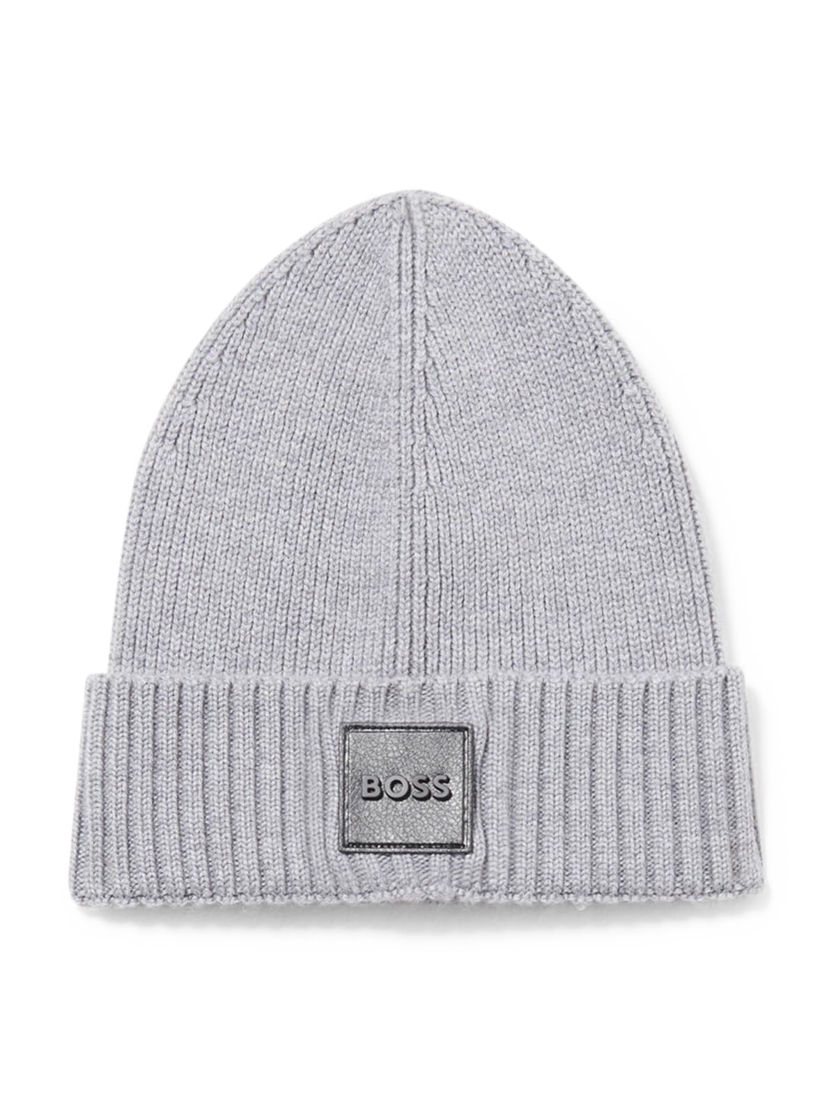 BOSS Men's Square Logo Knit Hat