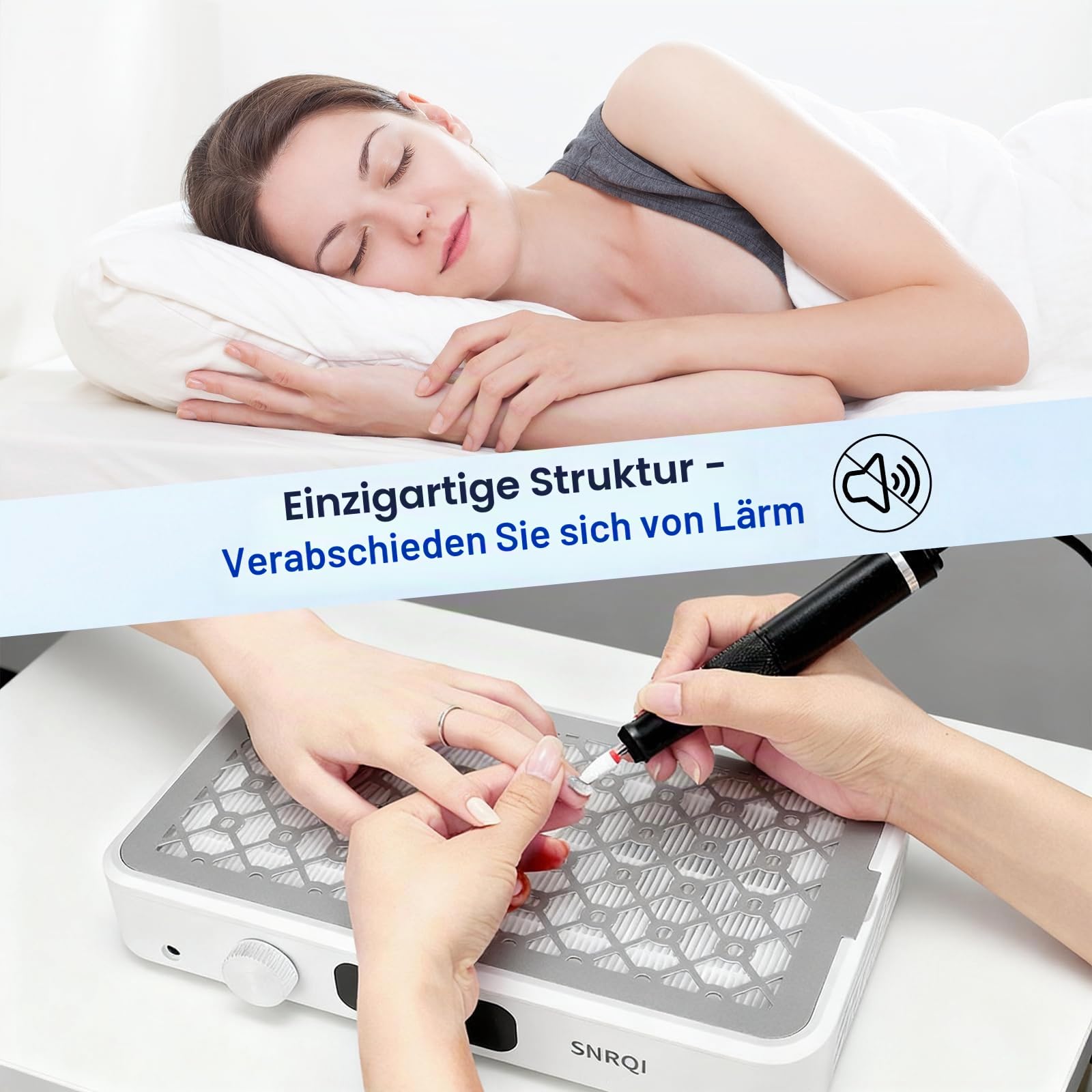 Professionell Staubabsaugung für Nägel,Einstellbarer 7000PRM Nagel Staubsauger,120W Doppelte Saugstark Nagelstaubsauger mit Filters,Leiser Elektrischer Staubabsauger für Nagelstudio Maniküre Pediküre