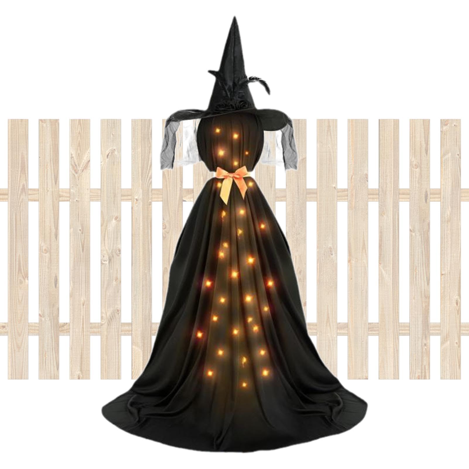Sorcière fantôme pour pelouse : créez un parcours de terreur dans votre jardin d'Halloween