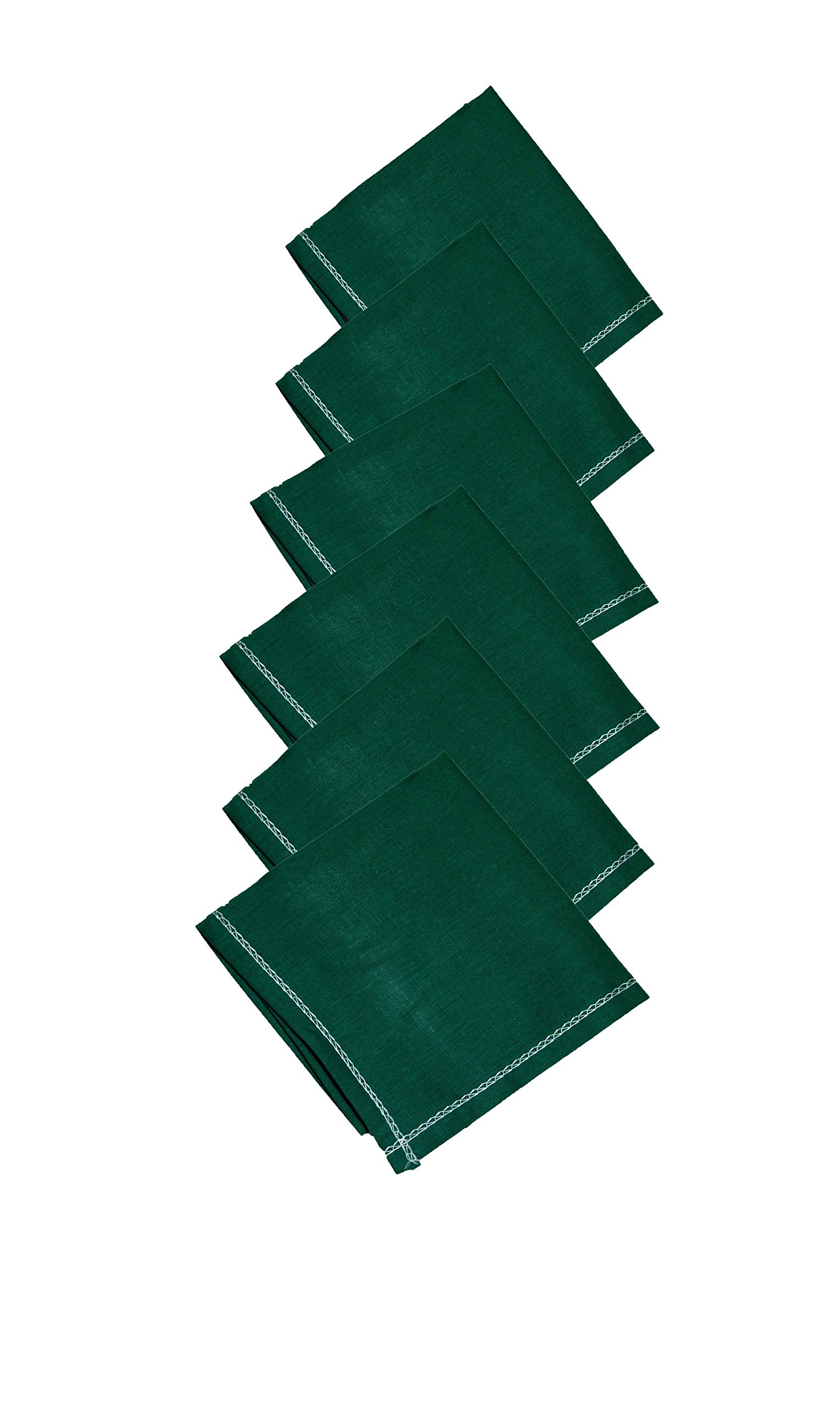 neelam Men's Dark Green Handkerchief Cotton (Set Of 6 PC) -MADE IN INDIA-picture-17