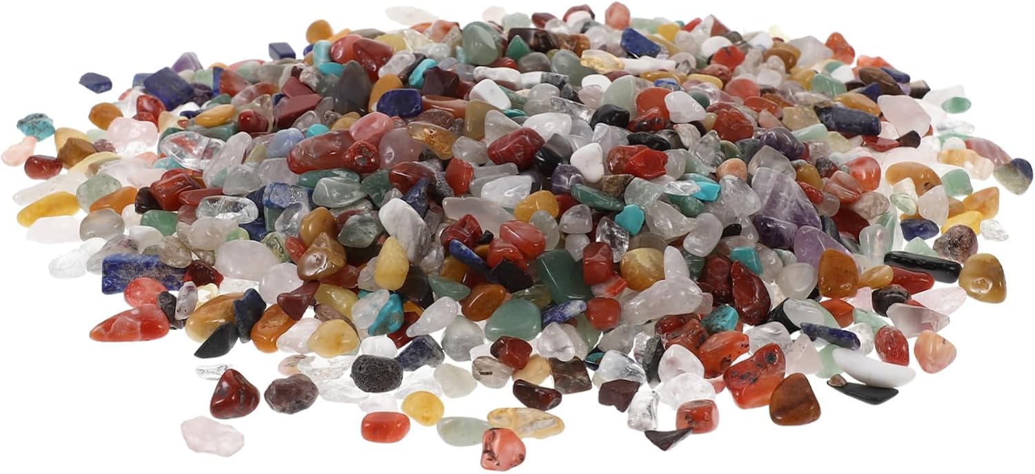 Natural Stones Pebbles Gemstone Crystal Decorative Rocks for Vase Craft Buddhist Decor Polished Stones