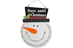 DII Reusable Wooden Christmas Advent Decoration and Countdown Calendar