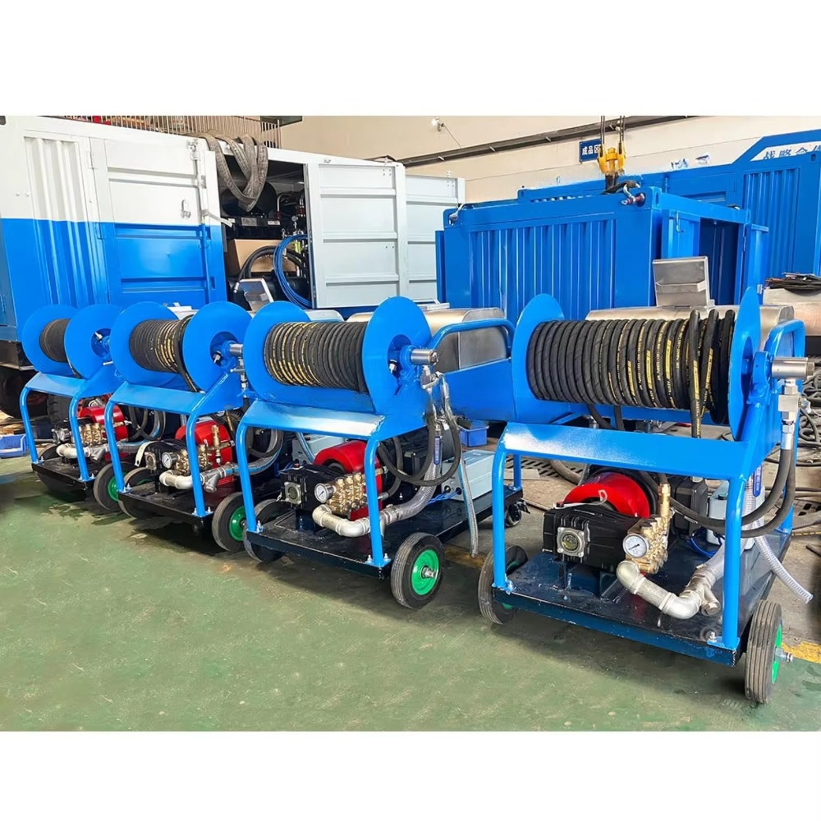 Máquina de limpieza de tuberías de alta presión, sistema de limpieza de drenaje de chorro hidráulico para limpieza de tuberías industriales para limpieza de desagües y alcantarillados