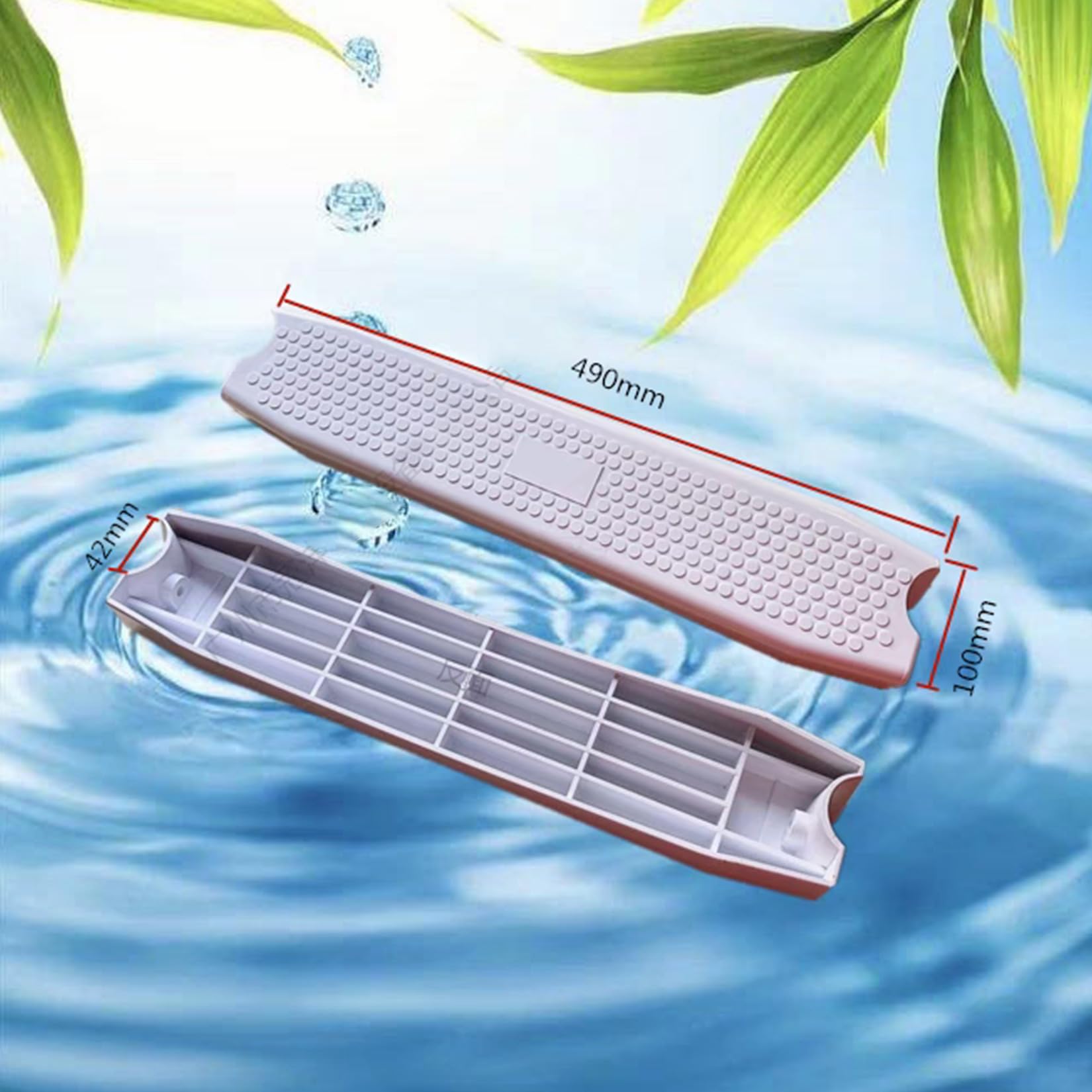 BOTOWI Marches d'échelle de piscine de 18 pouces Remplacement Marches d'échelle de piscine universelles pour escaliers en plastique moulé robustes creusés et hors sol, capacité de poids de 500 lb,1pcs