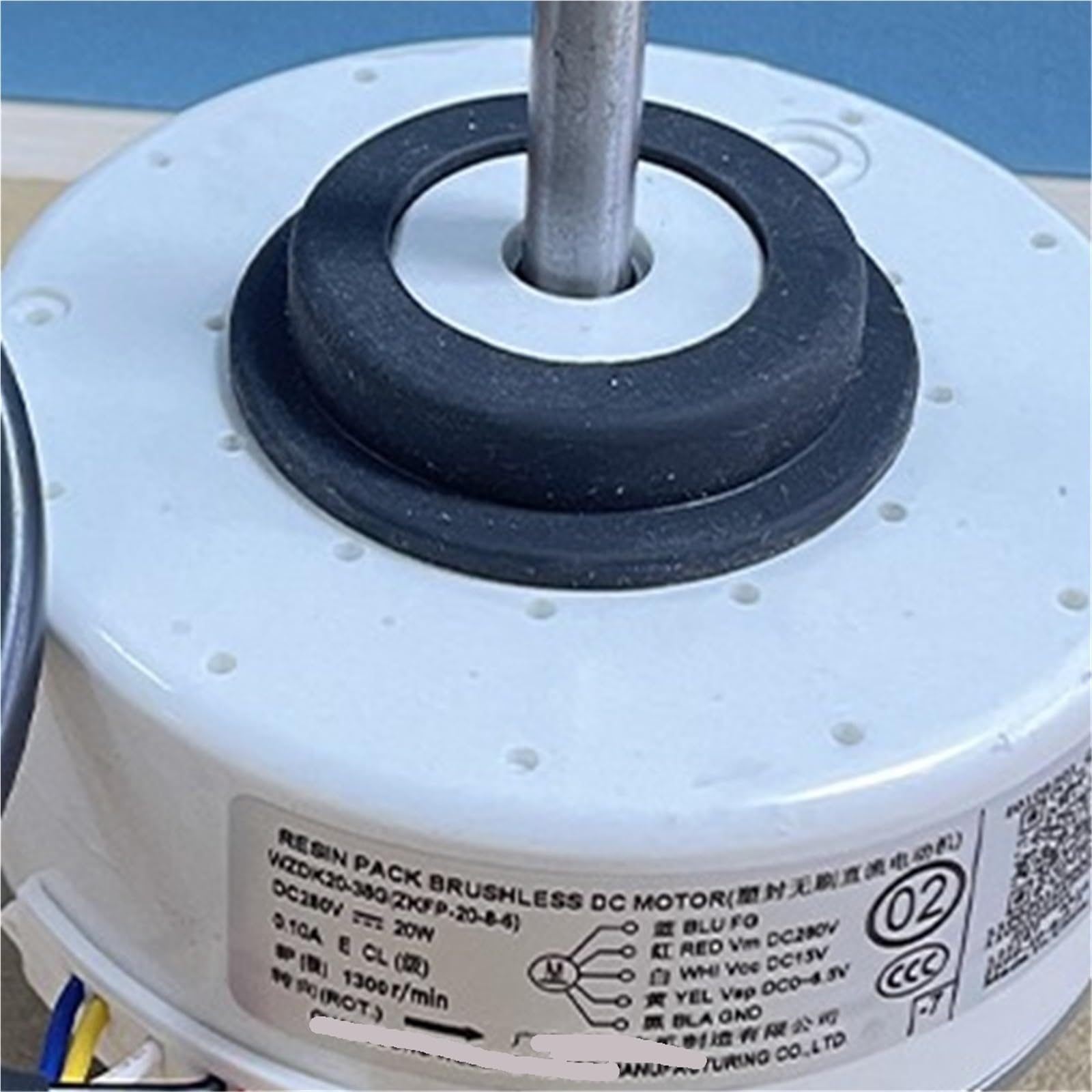 Motor de Ventilador de CC sin escobillas for Aire Acondicionado WZDK20-38G (ZKFP-20-8-6), 20 W, for Uso doméstico.