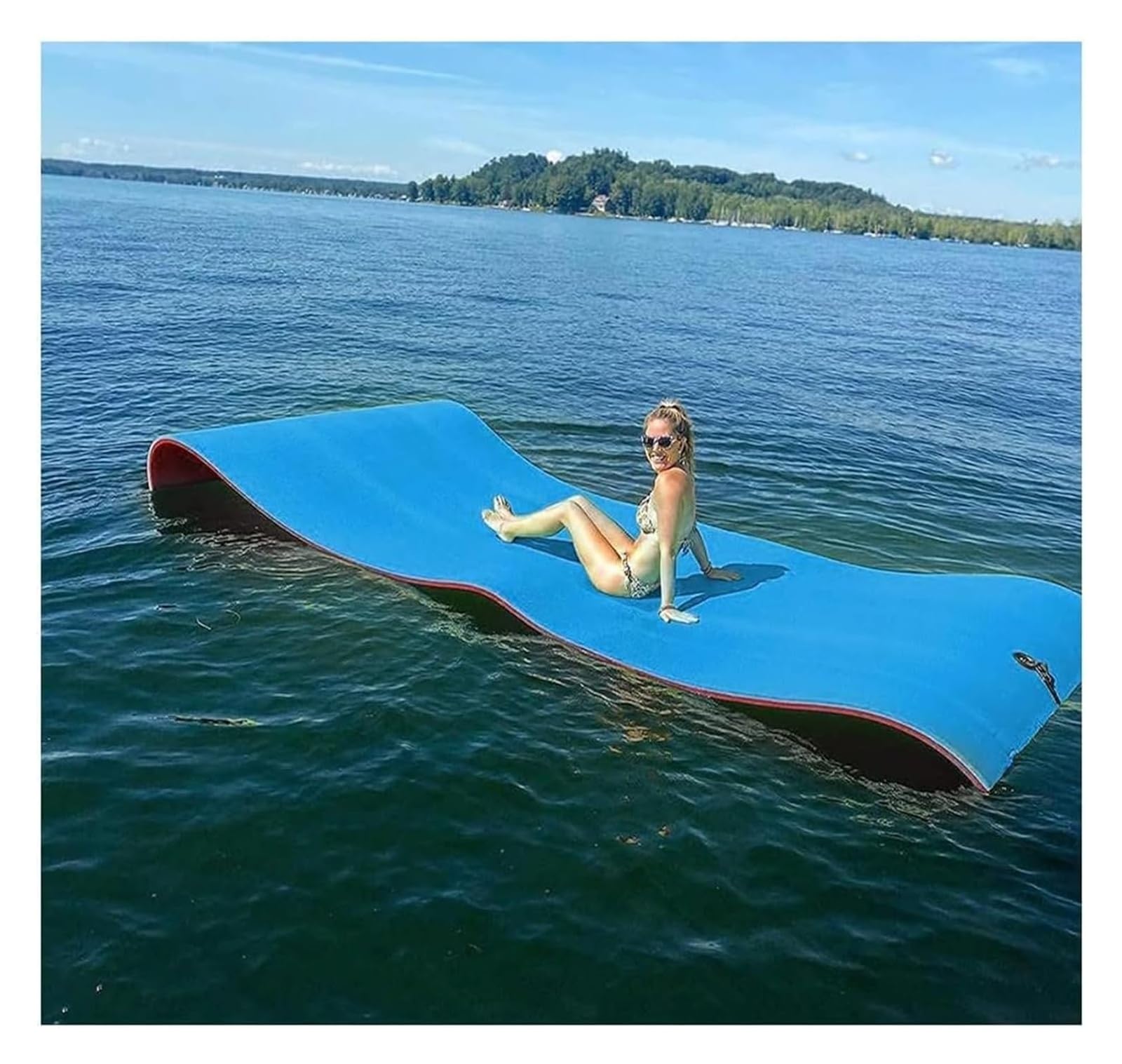Tappetino Galleggiante per Acqua, Materassino Galleggiante in Schiuma for Il Nuoto, for Lago, Piscina e Mare, attività acquatiche all'aperto for Adulti(2.7m x 1.8m x 3.3cm)