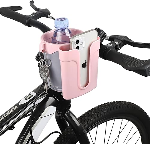 Miniatura 6 de Accmor Portavasos para cochecito con soporte para llaves de teléfono, portavasos universal 3 en 1, soporte para botellas de bebidas para cochecito,