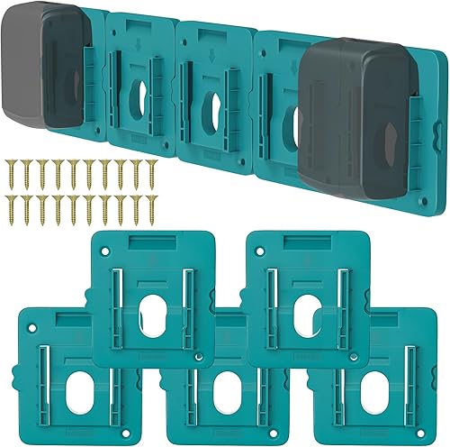 Crtbelfy Soporte de Montaje para Batería Compatible con Soporte de Enchufe de Batería Makita de 18V Adecuado para Baterías BL1860 BL1850 BL1840