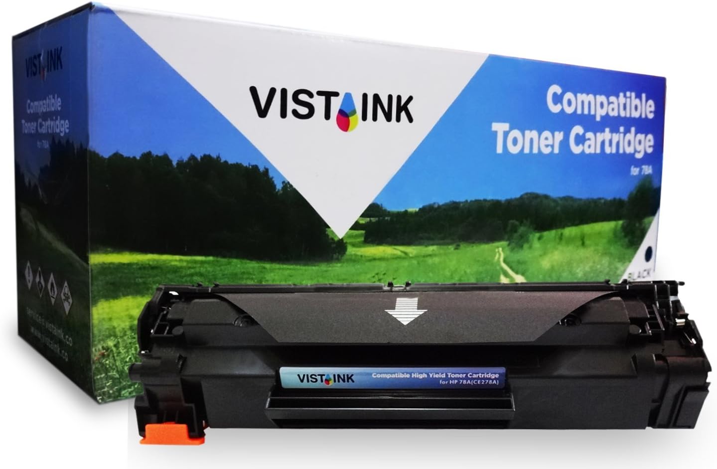 Vista Ink Compatible Toner Cartridge Replacement for HP CE278A ( Black )
