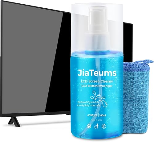 Limpiador de pantalla, spray de limpieza de pantalla táctil antigoteo con paño para TV LCD LED, teléfono portátil, tableta, computadora, dispositivo