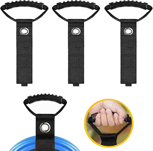 Swingers - Paquete de 3 correas de almacenamiento de manguera de jardín con hebilla triangular, correas de almacenamiento de manguera de agua,
