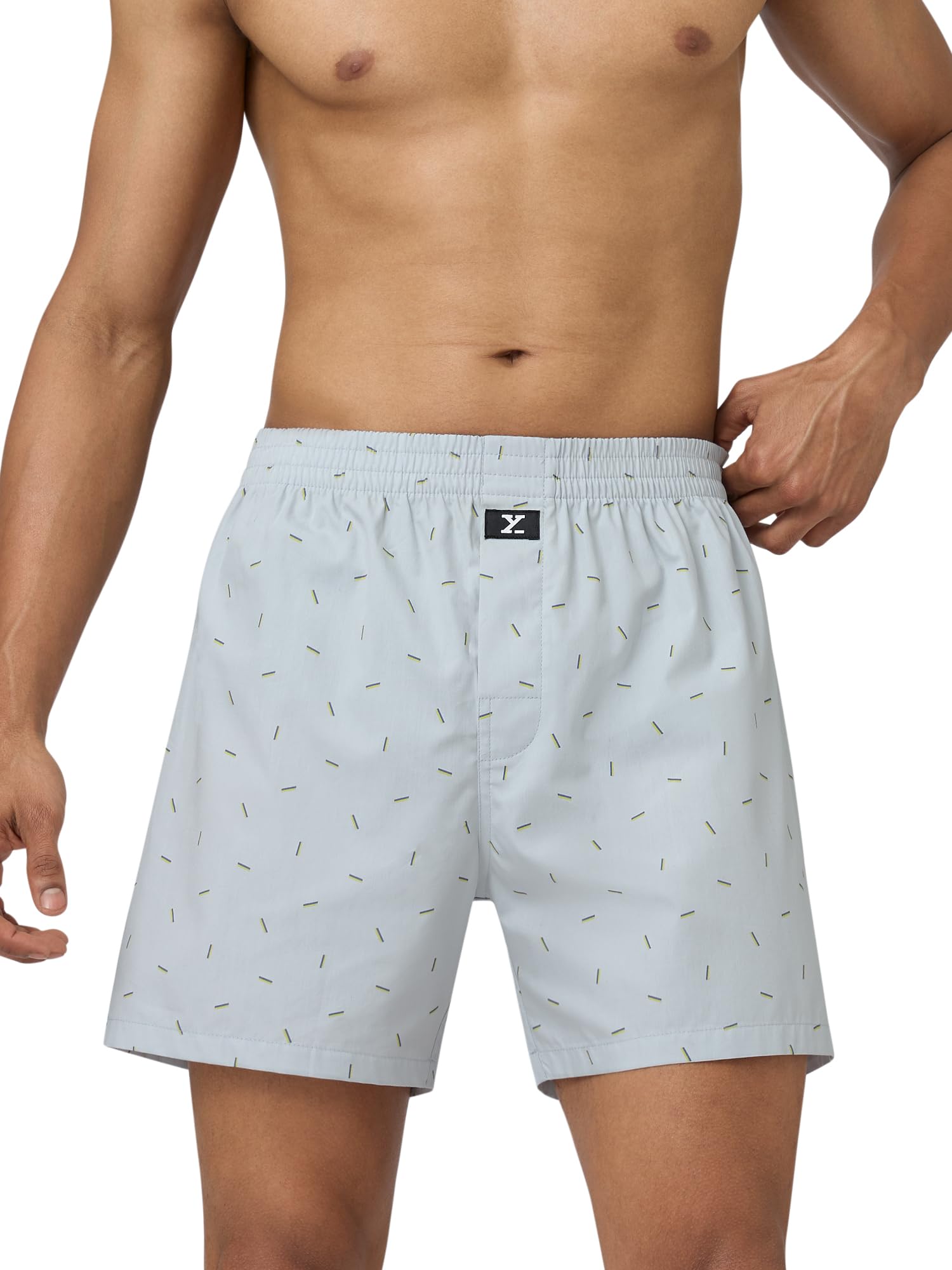 XYXXMen's Splash Relaxed Fit Cotton Printed Inner Boxer with No Marks Waistband