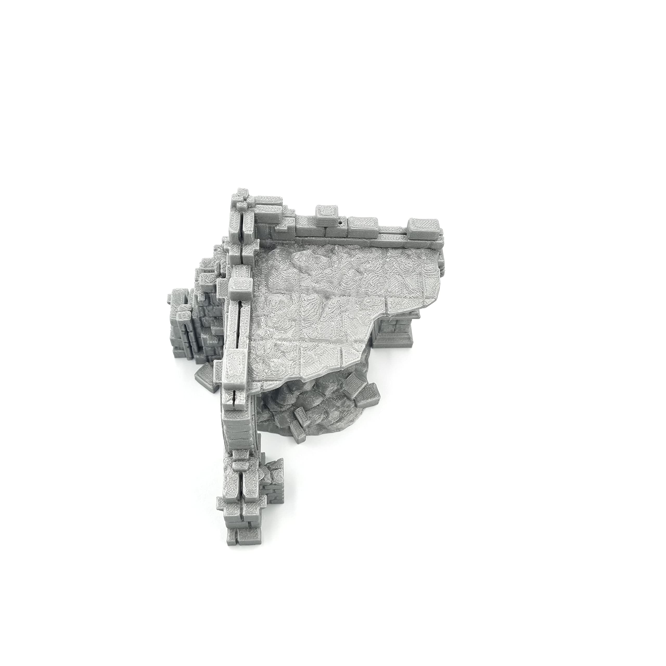 QP3D - Murs en Ruine de Combat, Paysage de Terrain 28-32 mm pour Wargames et RPG, Accessoires DND, D&D, Impression 3D