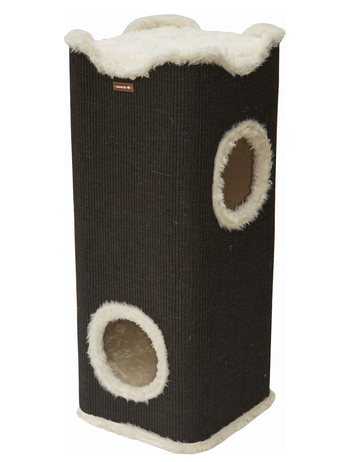 nanook Kratztonne Kratzbaum Amigo, XXL Höhe 100 cm, robust und stabil - schwarz