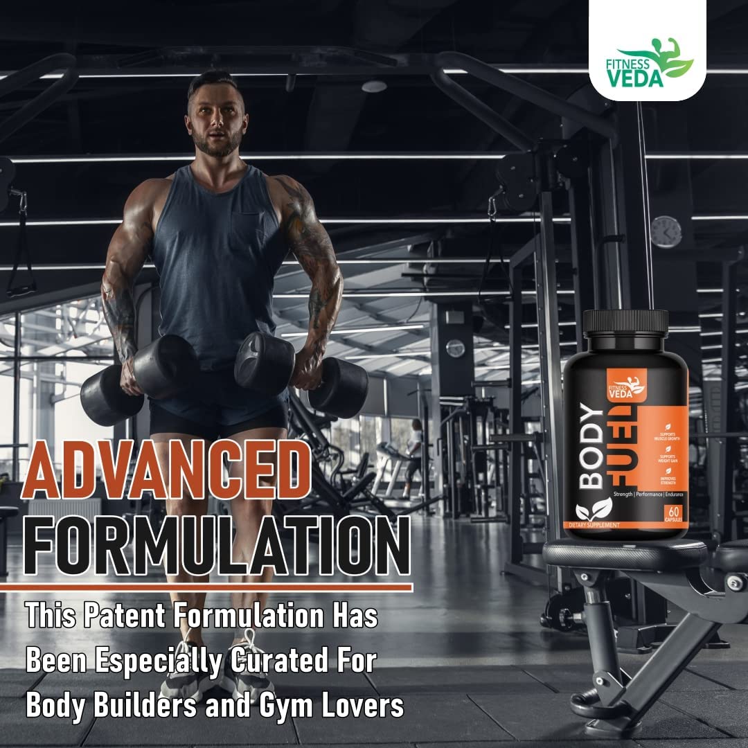 FITNESS VEDA (H). 60 Capsules Body Fuel) — Amazon image 4