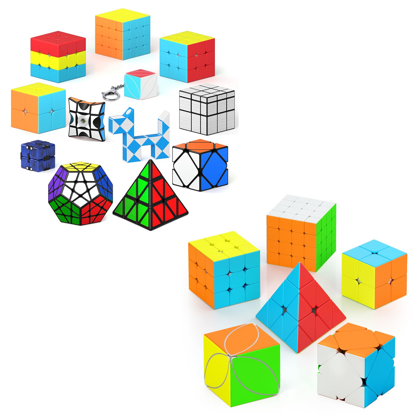 Amazon.com: Vdealen 12 Pack Magic Cube Set & 2x2 3x3 4x4 Pyramid