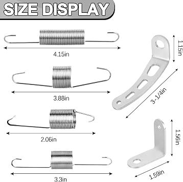 59207 Carburetor Throttle Return Spring & 4708 Bracket Kit 2-Pack