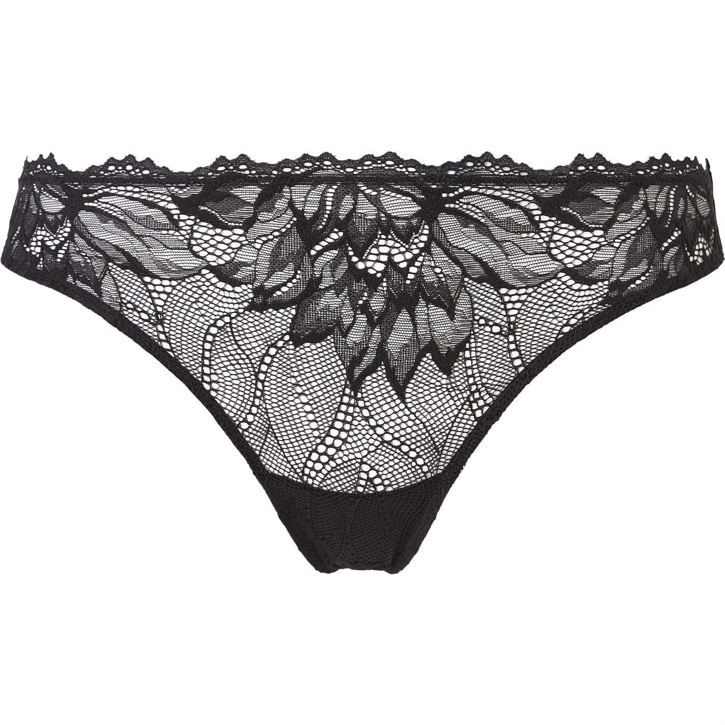Calvin Klein Women Thong Tanga, Black (Black), M