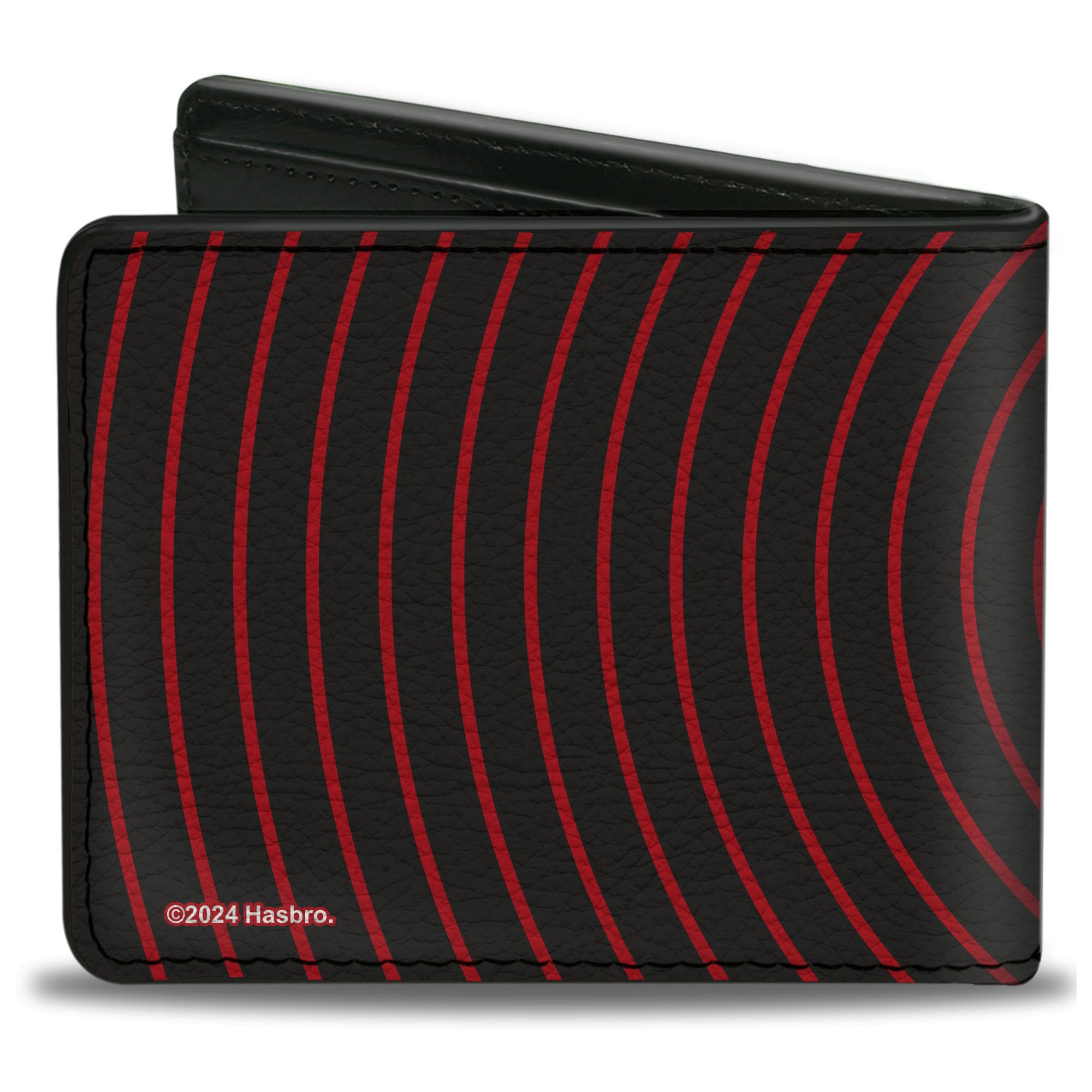 Hasbro Wallet, Bifold, GI Joe Cobra Ripple Logo Black Red, Vegan Leather