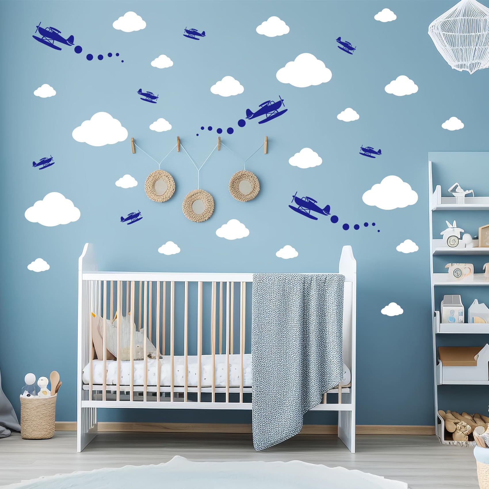 Quanyuchang Big Airplane Wall Stickers Aircraft Plane Wall Decals