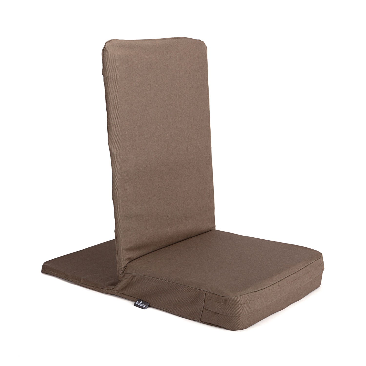 Mandir vloerstoel met gewatteerde rugleuning, meditatiestoel met extra dik zitkussen, XL, zwart
