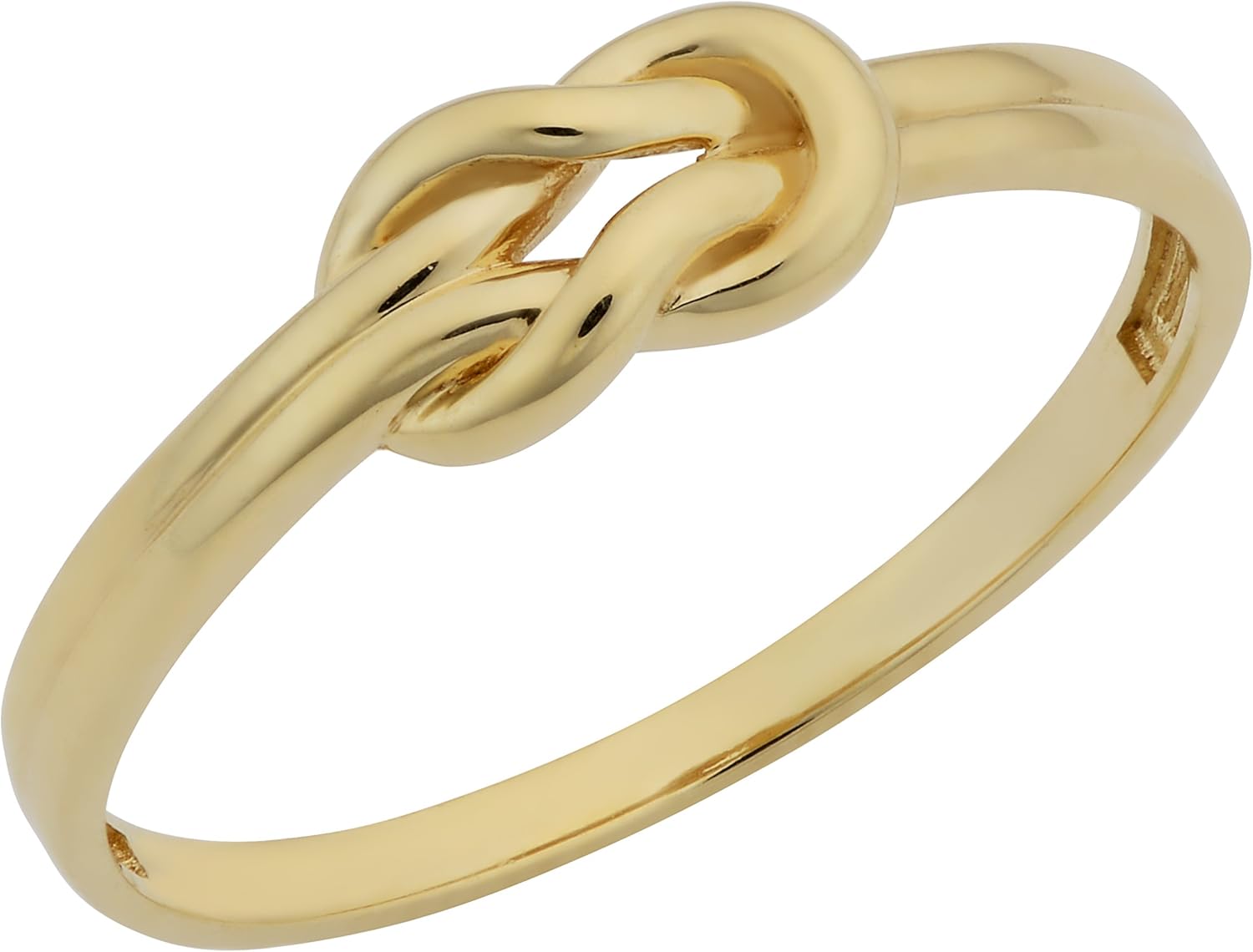 Kooljewelry 14k Yellow Gold High Polish Love Knot Ring