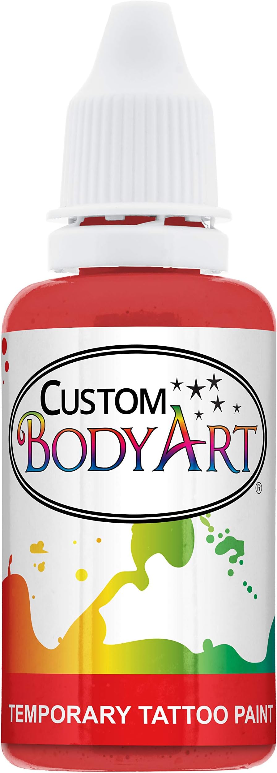 RED TEMPORARY TATTOO INK AIRBRUSH BODY ART PAINT 1-OZ