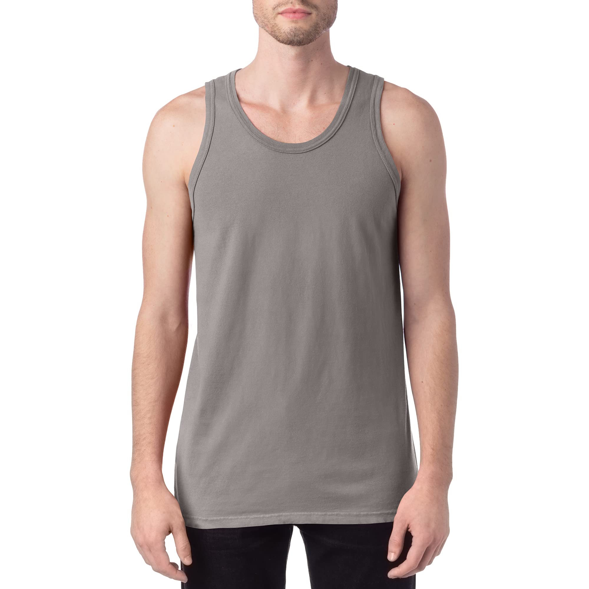 Hanes Men's Originals Garment Dyed Tank, 100% Cotton Tanks For Men, Sleeveless Cotton Shirts