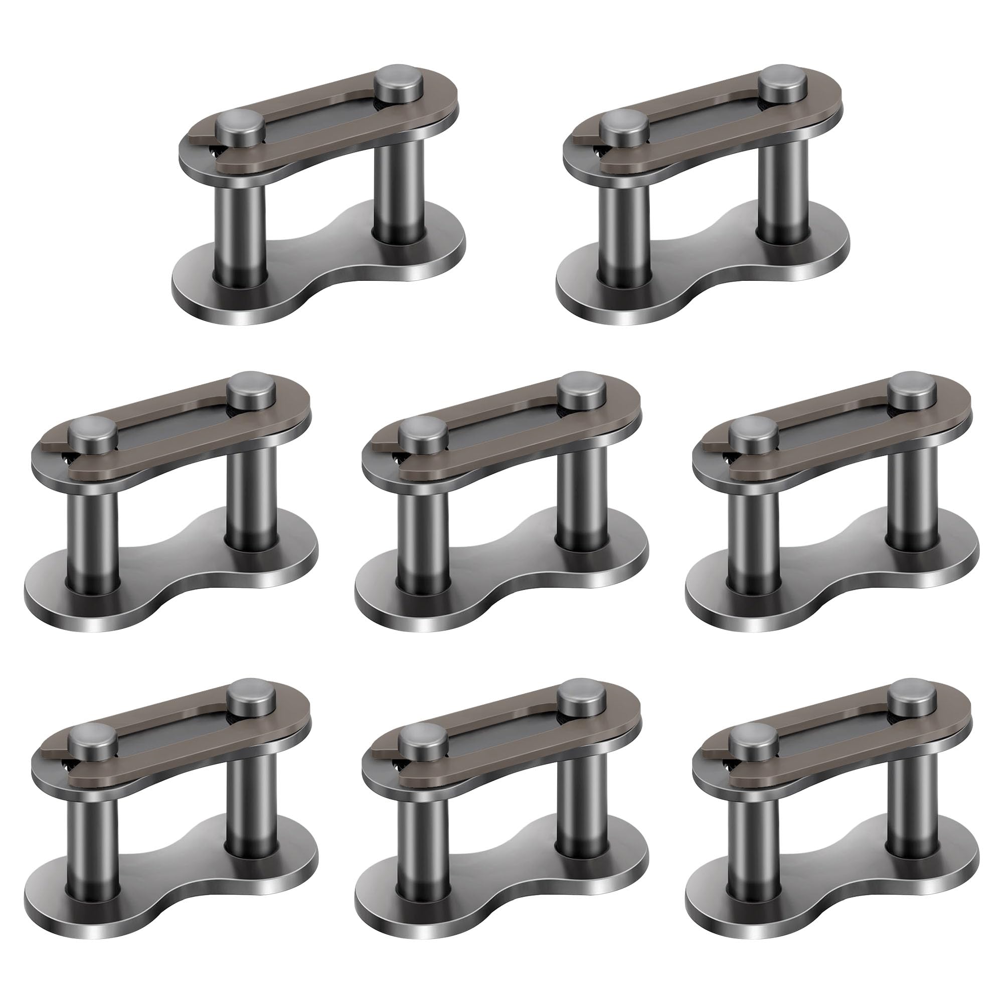 8Pcs #41 Roller Chain Connecting Links Heavy Duty Roller Chain Manganese Steel Master Connector for Bycicles Mini Bikes Motorcycles Go Karts Home and Industrial Machinery
