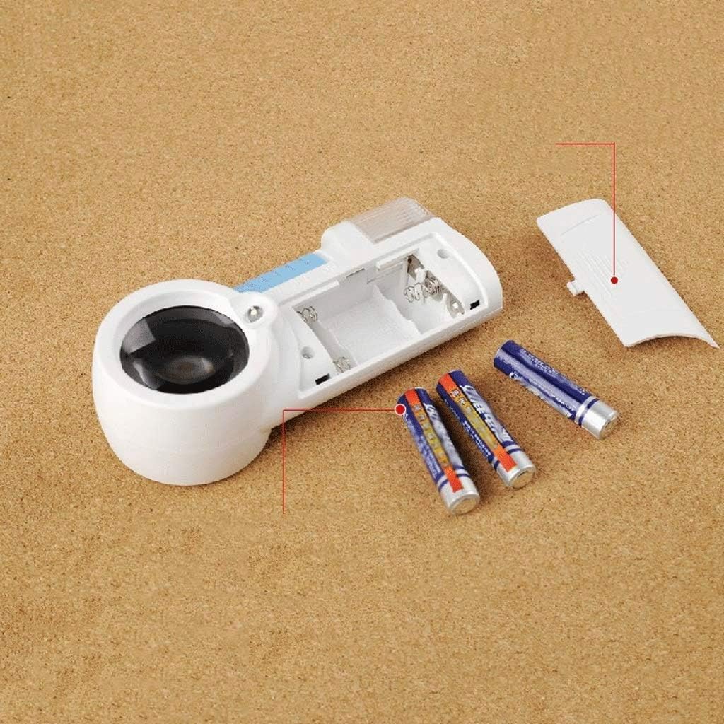 Lighted Magnifying Glass,8X Small Portable Loupe Magnifier with Light, for Jewelry, Diamonds, Gems, Coins