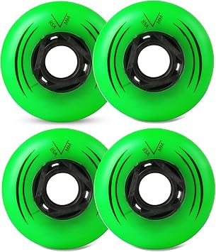 LED Inline Skate Replacement Wheels 72mm 76mm 80mm 85A Outdoor Indoor Luminous Flash Roller Skates Wheels 4 Pack for indooor and outdoor