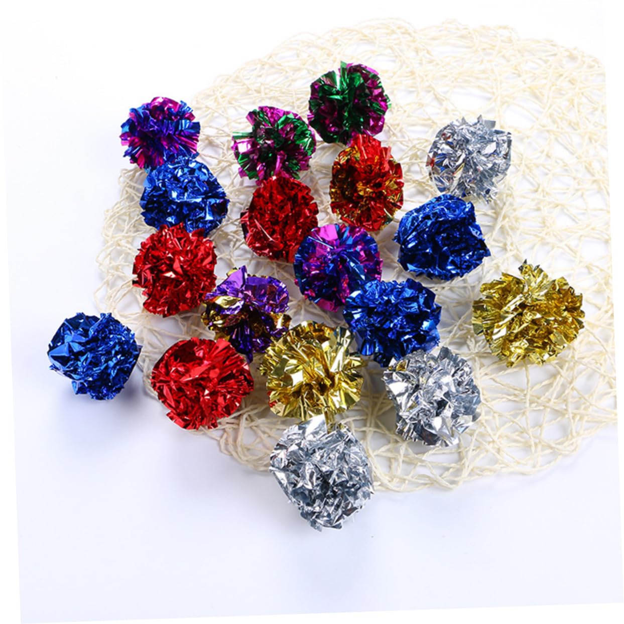 Boules Froissées et Favorisent l'exercice en Papier Sonore 10 pour Chat Printemps Jouets Interactifs Renforcent L'instinct Naturel Couleur Aléatoire pour Chatons et Chats