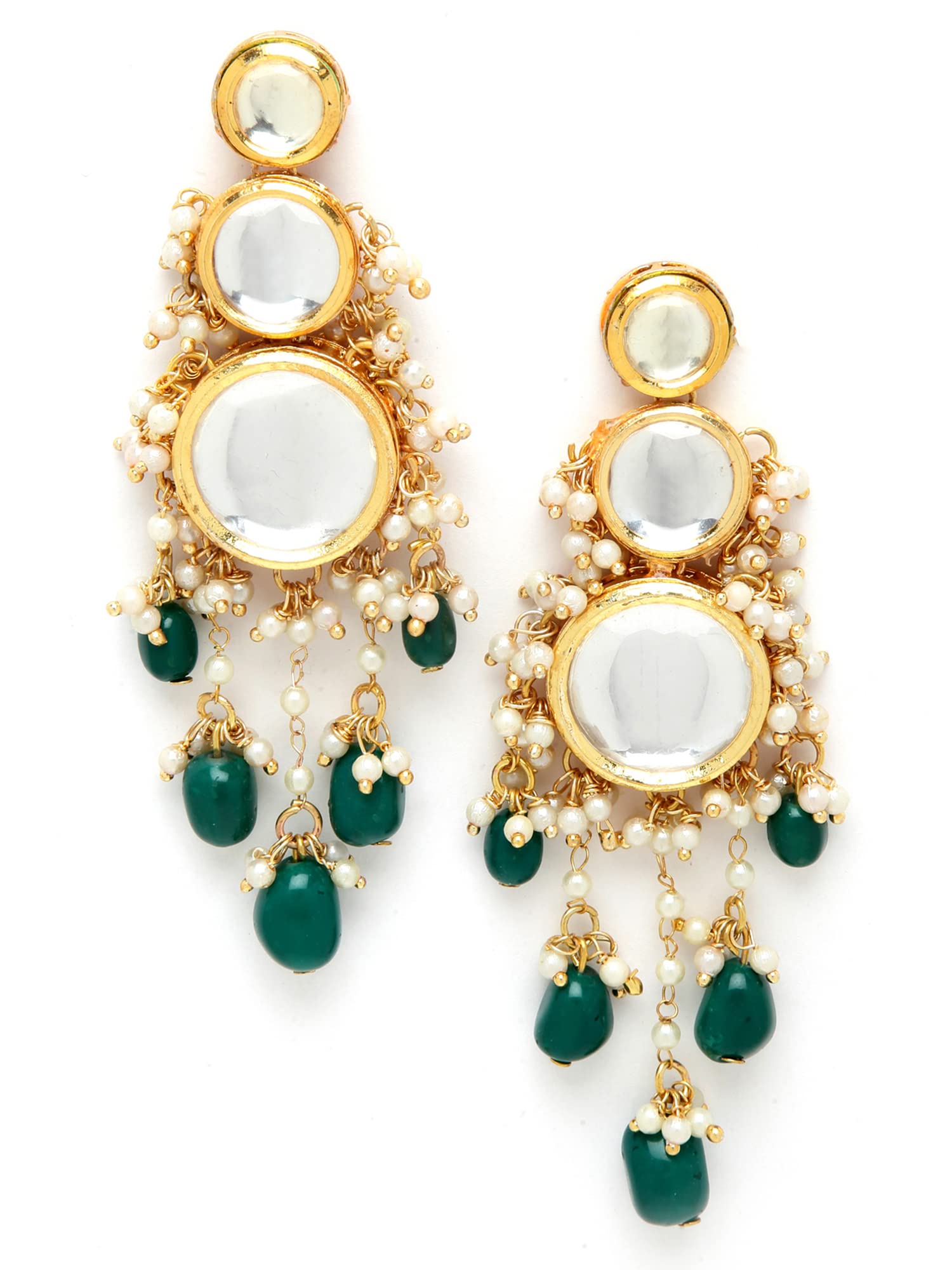 See full amazon price history chart for Karatcart Green Tumble Polki Kundan Dangler Earrings for Women Karatcart Green Tumble Polki Kundan Dangler Earrings for Women (B0B3X85GZW) Amazon Price History, Amazon Price Tracker