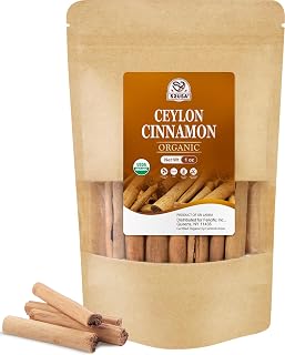 52USA Organic Ceylon Cinnamon Sticks 1oz - True Sri Lankan Cinnamon, Vegan Non-GMO Whole Sticks, Premium Bulk Authentic Cinnamomum Verum