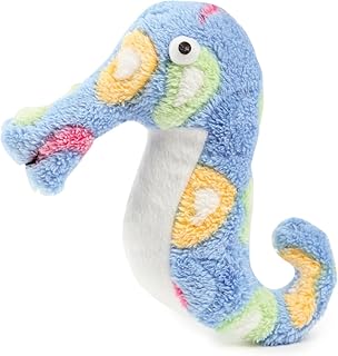 Zanies Sea Charmer Dog Toys, Blue Sea Horse, 7